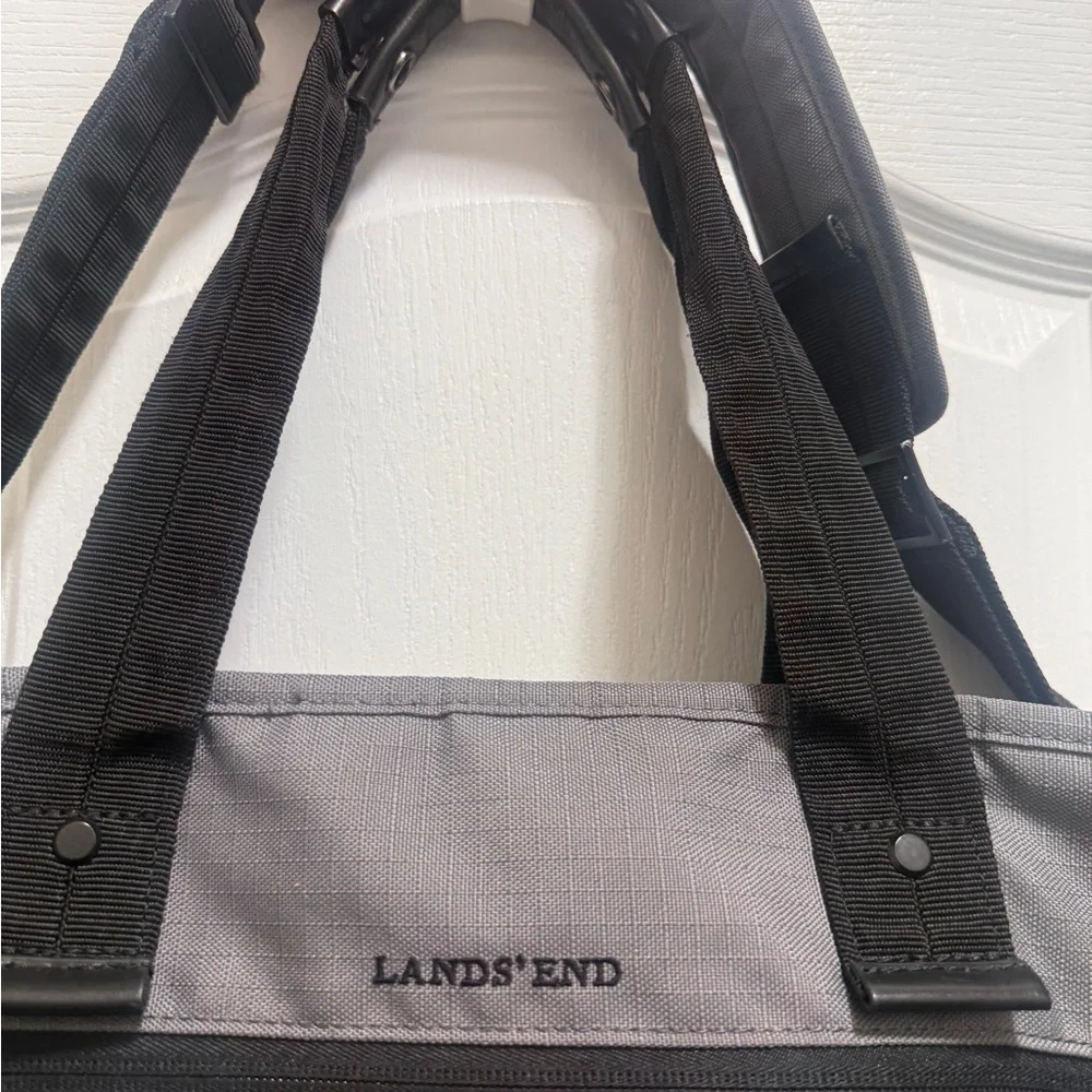 Nylon duffle bag, weekender/travel bag Lands' End Gray Duffel Bag for Men